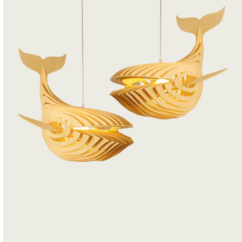 Whale chandelier Japanese Restaurant bedroom childrens room fish ...