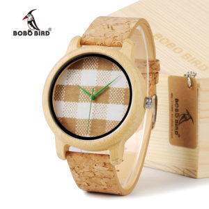 BOBO BIRD  A28 Mens Watches Top Brand Luxury Wood Watches With Real Leather Bands in Gift Box relogio masculino relojes mujer