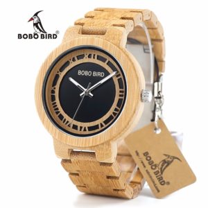 BOBO BIRD L N19 Modern Watch Wooden Wristwatch Men Top Brand Origin Handmade Fashion Watches