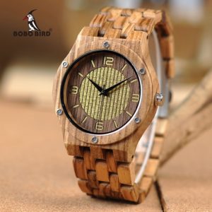 BOBO BIRD Bamboo Wooden Watches Men quartz wrist watch as gifts in wood box