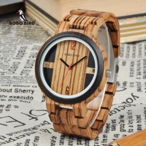 BOBO BIRD Wooden Watches New Arrival Quartz Watch Men Women Timepieces for Gift  Relogio K Q19