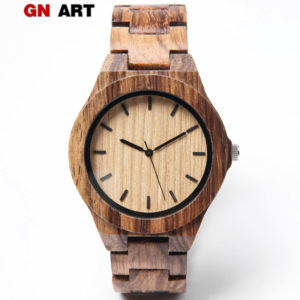 GNART Mens Wood Watch Men Wood Watches Relogio Masculino Plaid Sport Wristwatch Wooden Luxury Brand for Gents