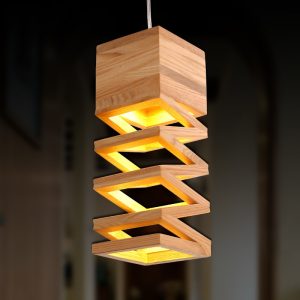 Modern Lamps Pendant Lights Wood Lamp Restaurant Bar Coffee Dining Room LED