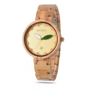 Bewell Woman Round Watch Women's Wooden Watches Top Luxury Watch Brand