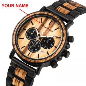 Relogio Masculino BOBO BIRD Wood Personalized Watch Men Luxury Chronograph Military Watches